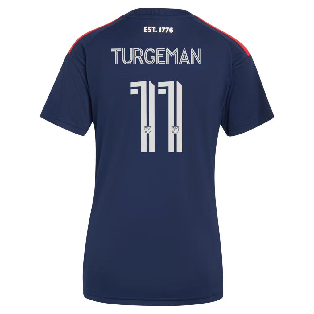 Women's New England Revolution Dor Turgeman Blue 2026 Independence Day Replica Jersey