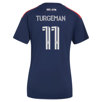 Women's New England Revolution Dor Turgeman Blue 2026 Independence Day Replica Jersey