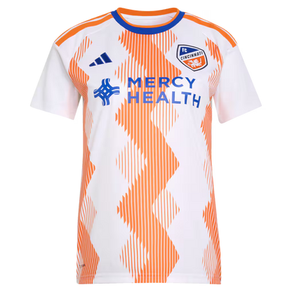 Women's FC Cincinnati Evander da Silva Ferreira White 2026 The Seven Hills Kit Replica Jersey