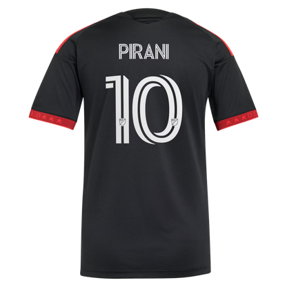 Women's D.C. United Gabriel Pirani Black 2026 Black-and-Red Kit Replica Jersey