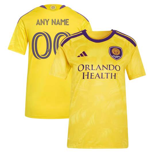 Women's Orlando City SC Gold 2026 Sunken Treasure Kit Replica Custom Jersey