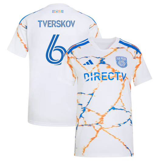 Women's San Diego FC Jeppe Tverskov White 2026 Celebration of Unprecedented Unity Kit Replica Jersey