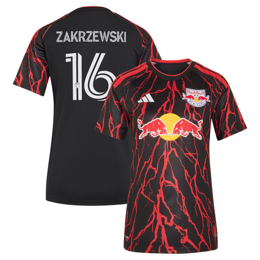Women's New York Red Bulls Julian Hall Black 2026 The Rooted Kit Replica Jersey