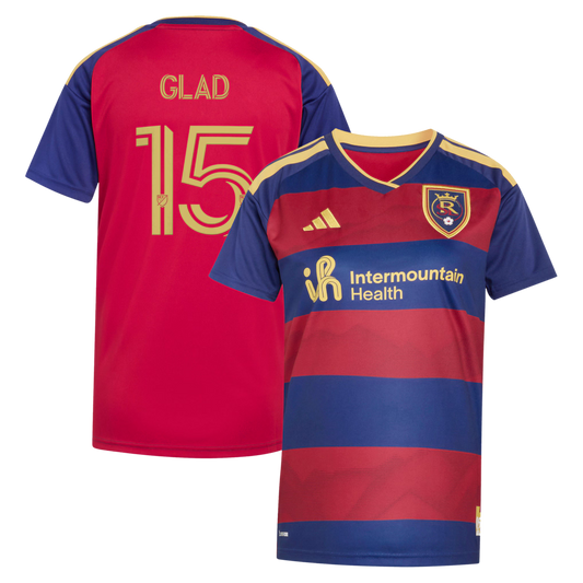Women's Real Salt Lake Justen Glad Red 2026 The Switchback On-Field Authentic Player Jersey