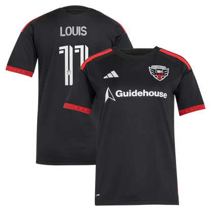 Women's D.C. United Louis Munteanu Black 2026 Black-and-Red Kit Replica Jersey