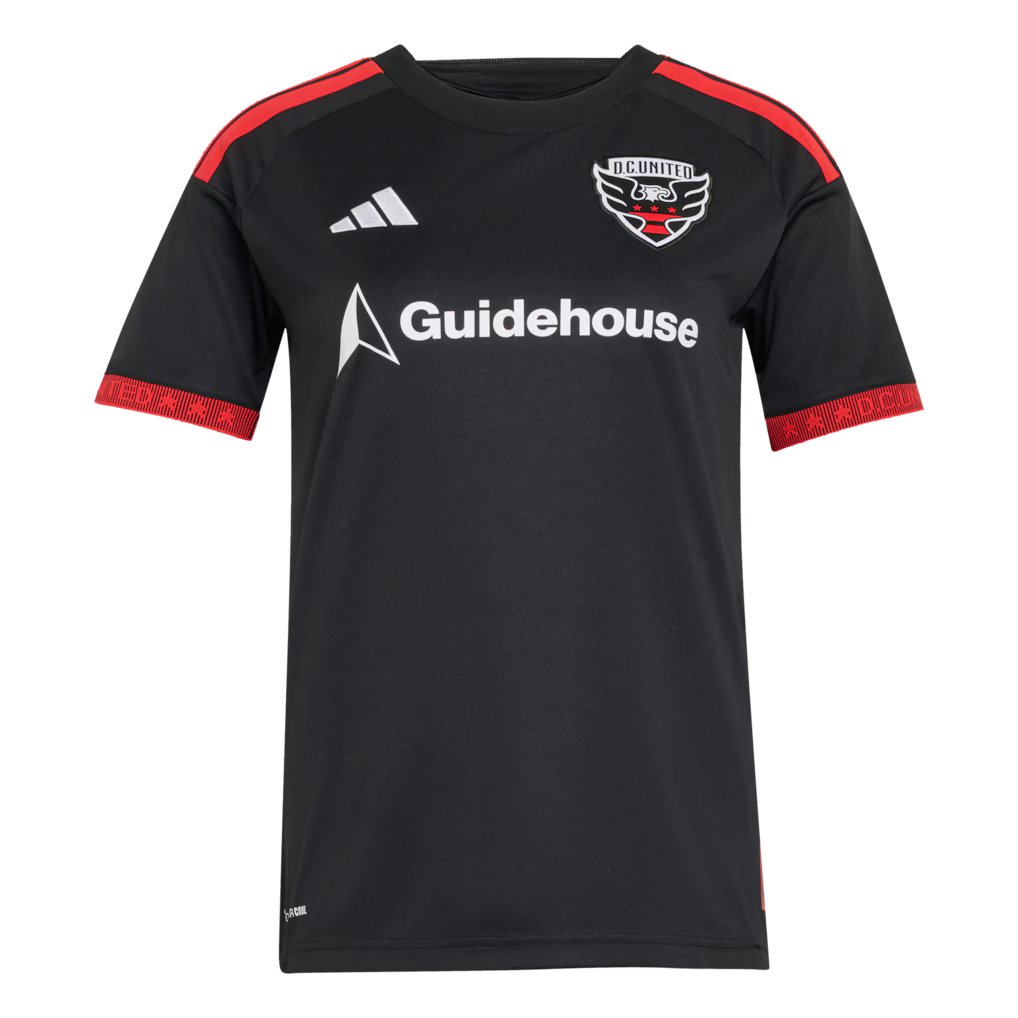 Women's D.C. United Louis Munteanu Black 2026 Black-and-Red Kit Replica Jersey