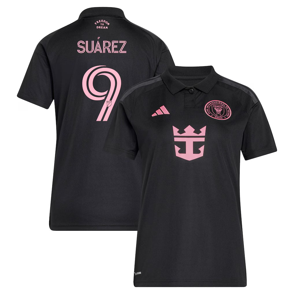 Women's Inter Miami CF Luis Suárez Black 2026 Presagio Replica Jersey (Copy)