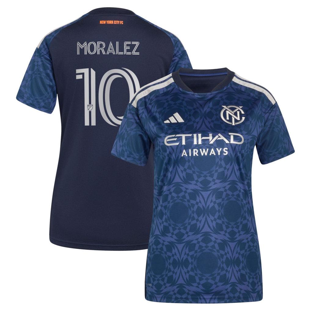 Women's New York City FC Maximiliano Moralez Blue 2026 The All Nations Kit Replica Jersey