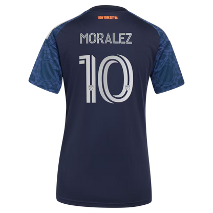 Women's New York City FC Maximiliano Moralez Blue 2026 The All Nations Kit Replica Jersey