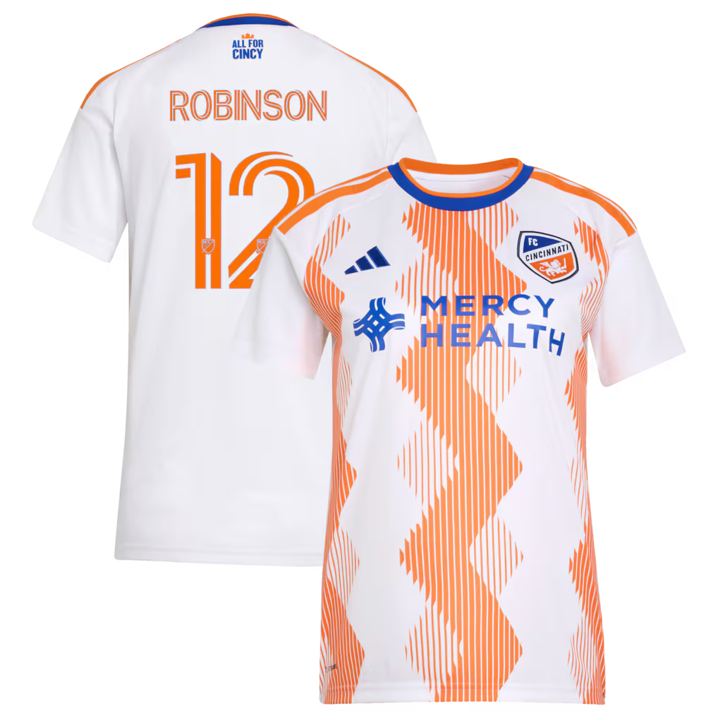 Women's FC Cincinnati Miles Robinson White 2026 The Seven Hills Kit Replica Jersey