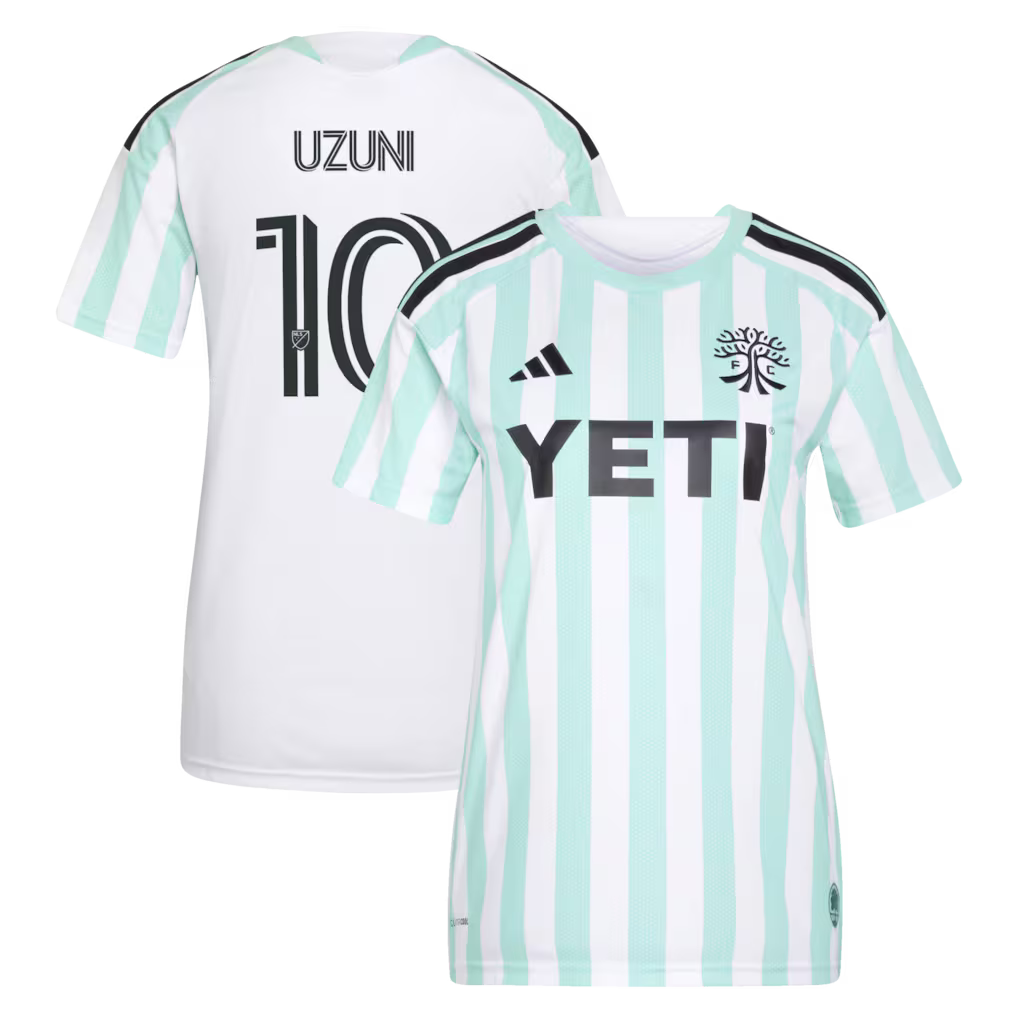 Women's Austin FC Myrto Uzuni White 2026 The Rooted Kit Replica Jersey