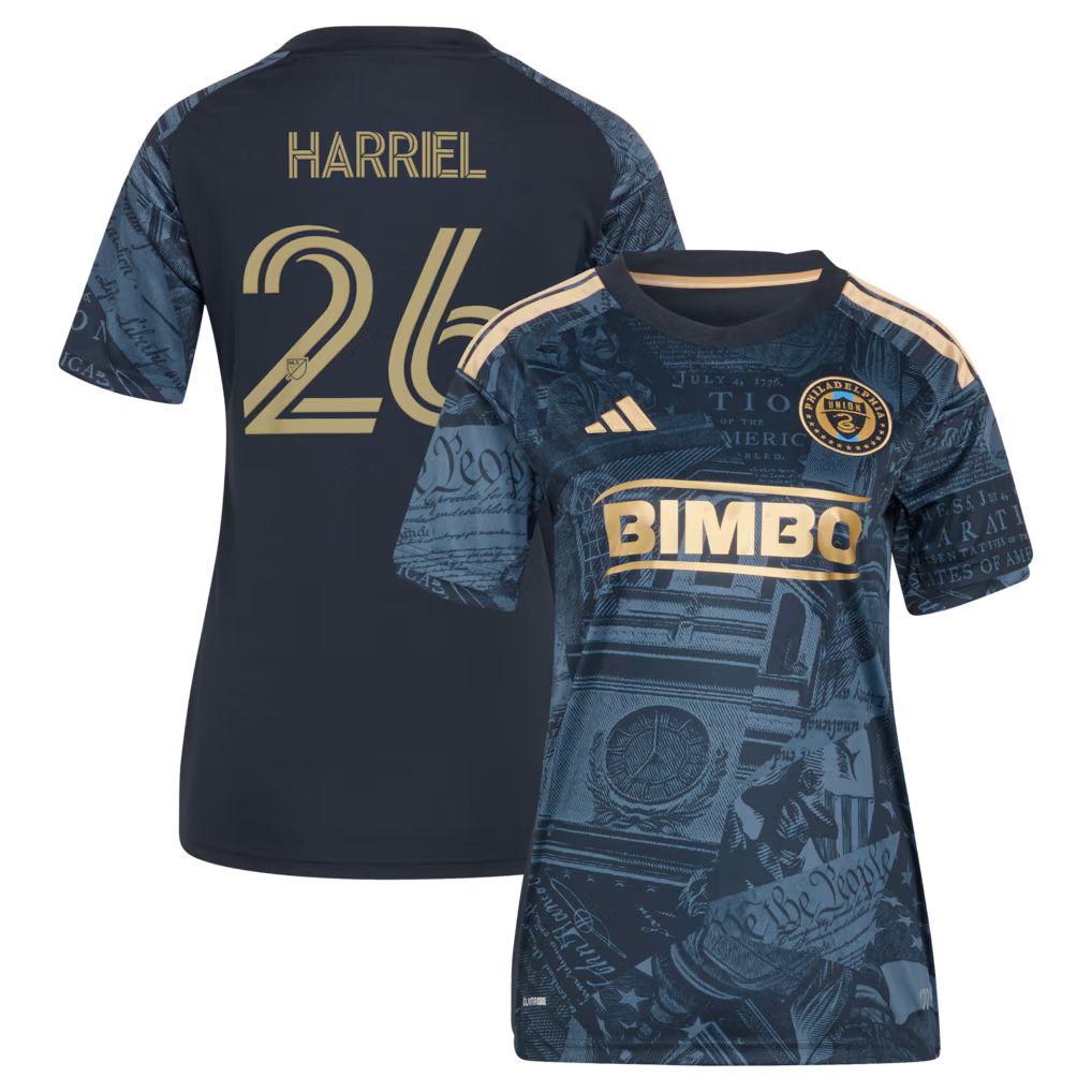 Women's Philadelphia Union Nathan Harriel Navy 2026 1776 Kit Replica Jersey