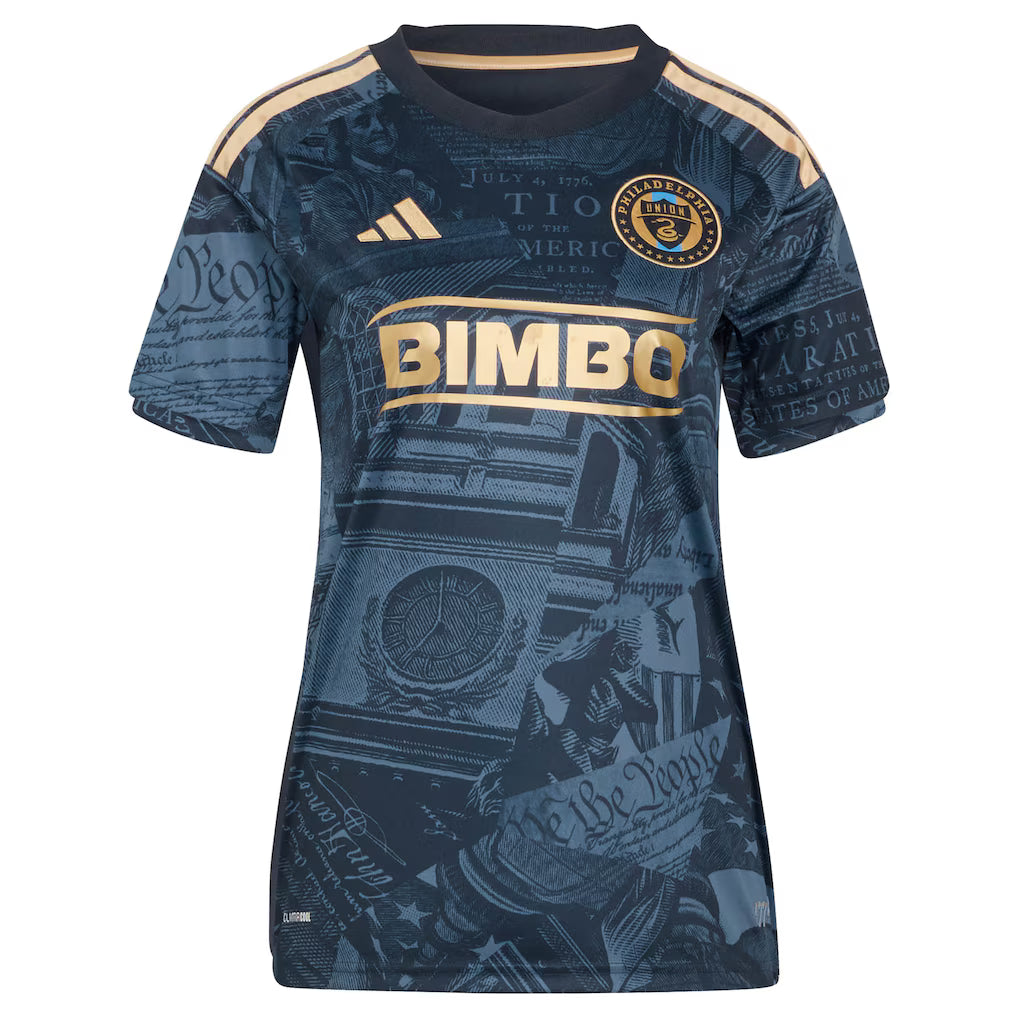 Women's Philadelphia Union adidas Navy 2026 1776 Kit Replica Jersey