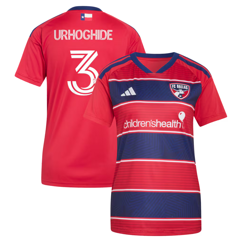 Women's FC Dallas Osaze Urhoghide Red 2026 DNA Kit Replica Jersey