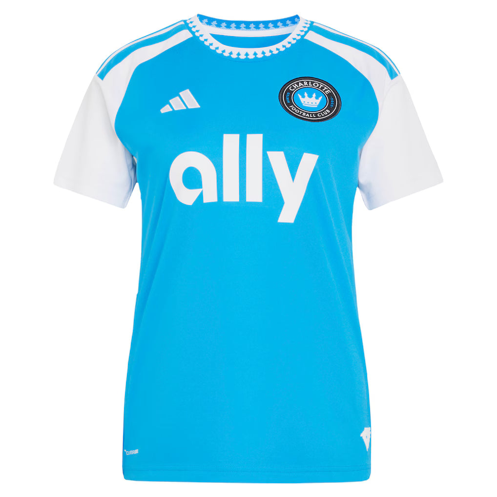 Women's Charlotte FC Pep Biel Blue 2026 Carolina Kit: Crowns Up Replica Jersey