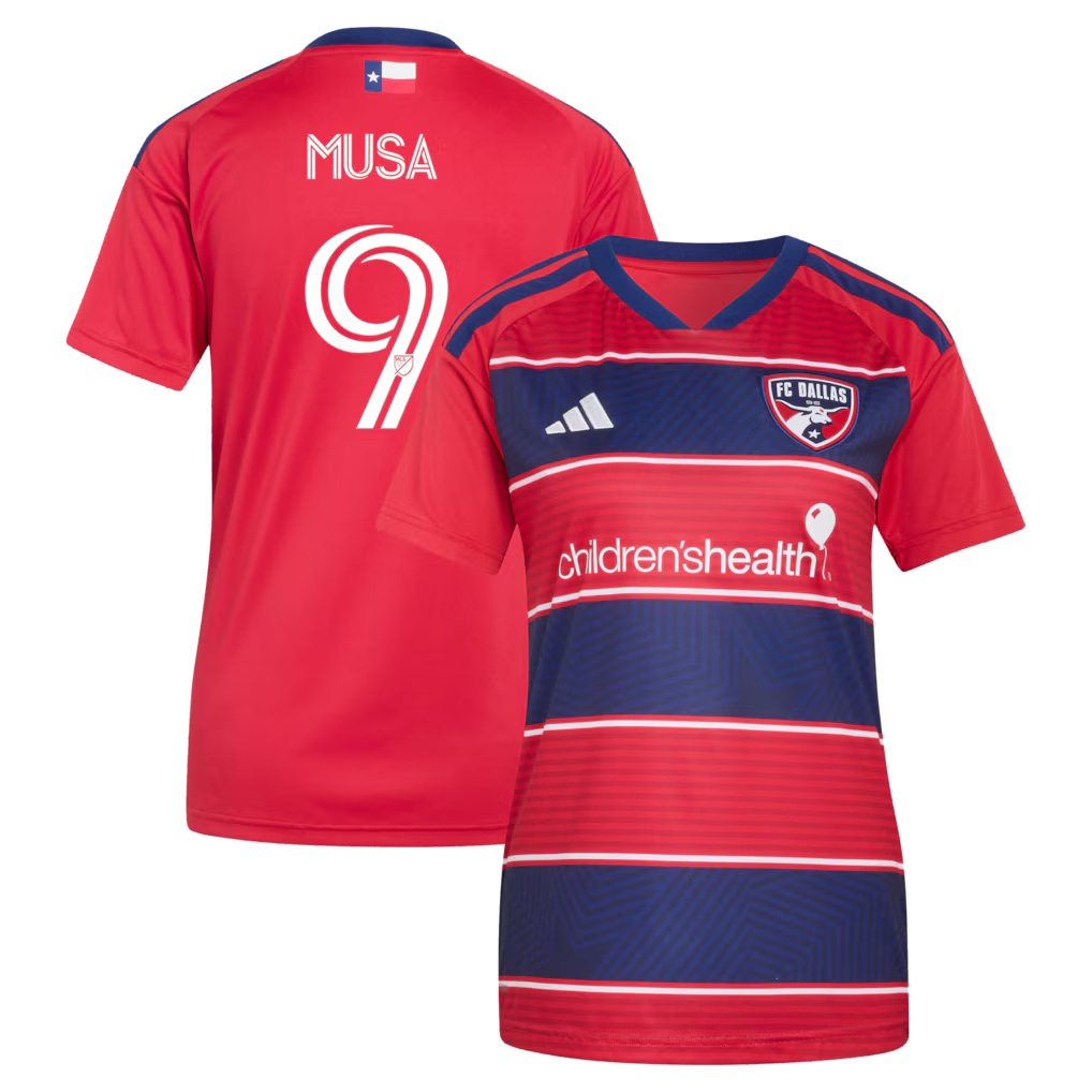 Women's FC Dallas Petar Musa Red 2026 DNA Kit Replica Player Jersey