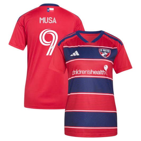 Women's FC Dallas Petar Musa Red 2026 DNA Kit Replica Player Jersey