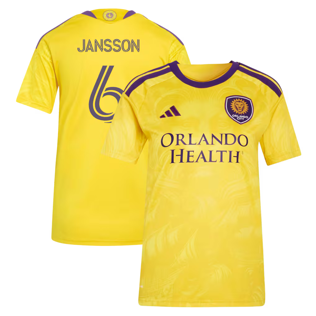 Women's Orlando City SC Robin Jansson Gold 2026 Sunken Treasure Kit Replica Jersey