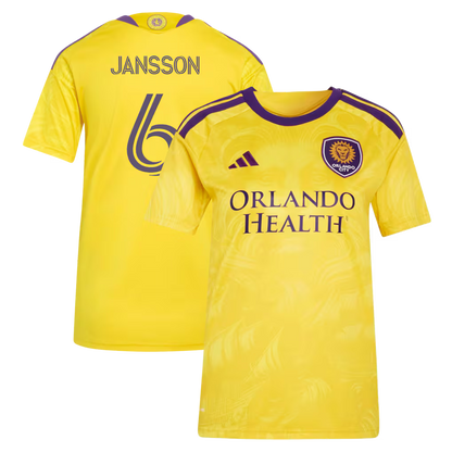 Women's Orlando City SC Robin Jansson Gold 2026 Sunken Treasure Kit Replica Jersey