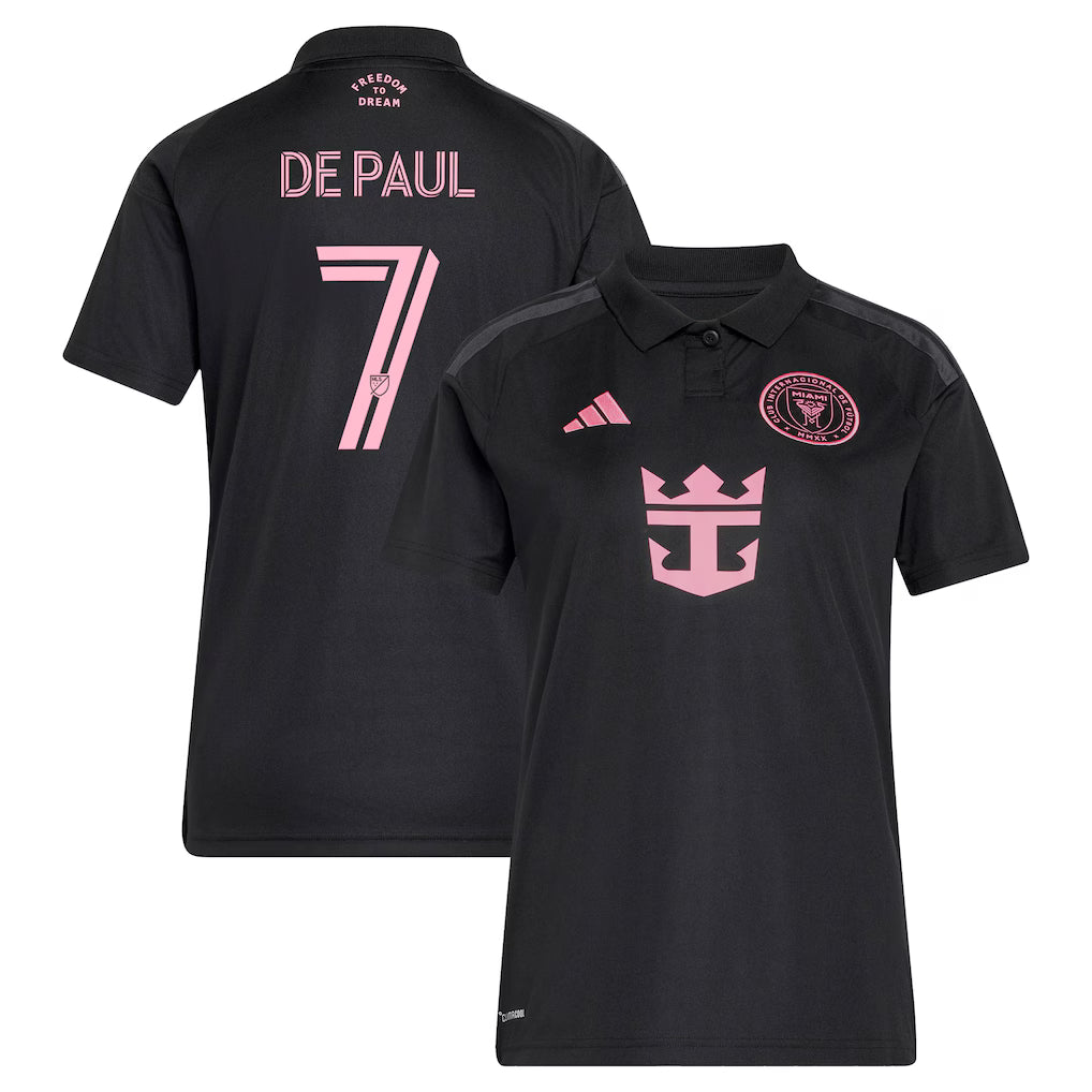 Women's Inter Miami CF Rodrigo De Paul Black 2026 Presagio Replica Jersey