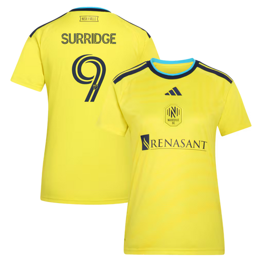 Women's Nashville SC Sam Surridge Yellow 2026 The Reverb Kit Replica Jersey