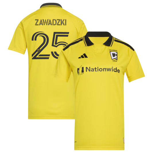 Women's Columbus Crew Sean Zawadzki Yellow 2026 The Crafted for Excellence Kit Replica Jersey