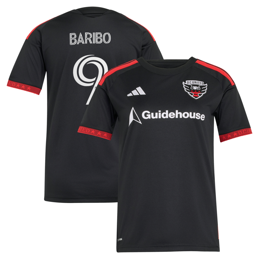 Women's D.C. United Tai Baribo Black 2026 Black-and-Red Kit Replica Jersey