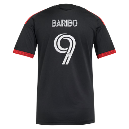 Women's D.C. United Tai Baribo Black 2026 Black-and-Red Kit Replica Jersey