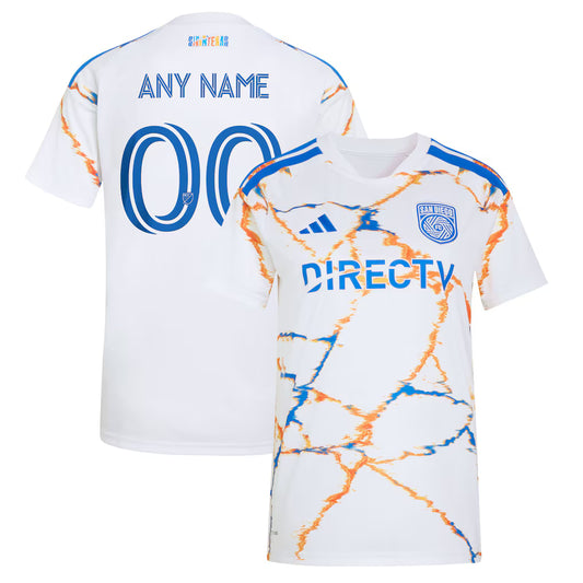 Women's San Diego FC White 2026 Celebration of Unprecedented Unity Kit Replica Custom Jersey