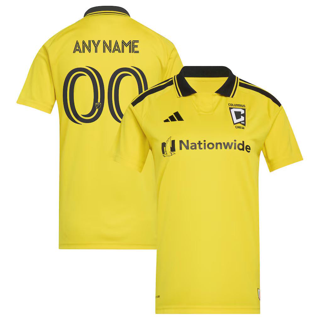 Women's Columbus Crew Yellow 2026 The Crafted for Excellence Kit Replica Custom Jersey