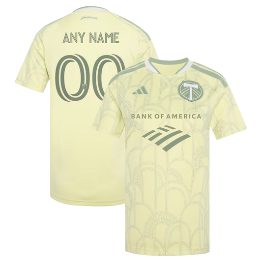 Women's Portland Timbers Yellow 2026 Civic Stadium Kit Replica Custom Jersey