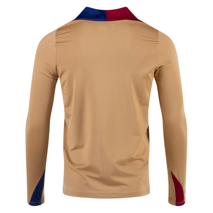 Barcelona Long Sleeve Training Top 24/25 - Gold