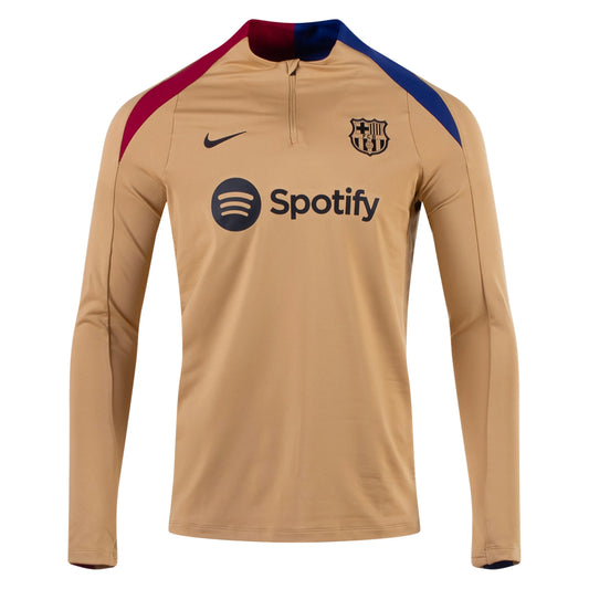 Barcelona Long Sleeve Training Top 24/25 - Gold