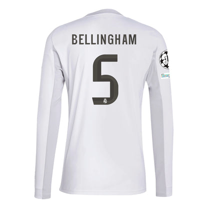 Real Madrid 25/26 Authentic/Player Long Sleeve Home Jersey
