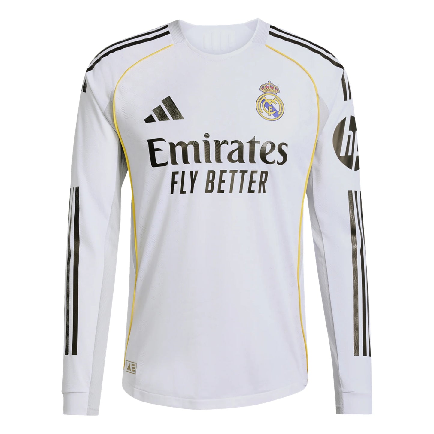 Real Madrid 25/26 Authentic/Player Long Sleeve Home Jersey