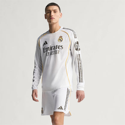 Real Madrid 25/26 Authentic/Player Long Sleeve Home Jersey
