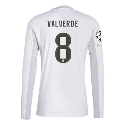 Real Madrid 25/26 Authentic/Player Long Sleeve Home Jersey