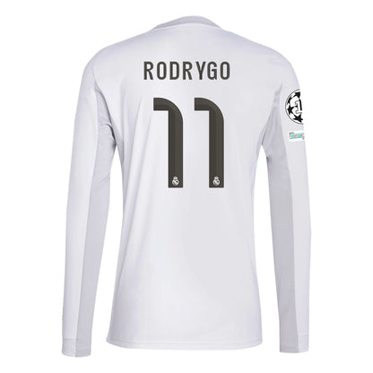 Real Madrid 25/26 Authentic/Player Long Sleeve Home Jersey