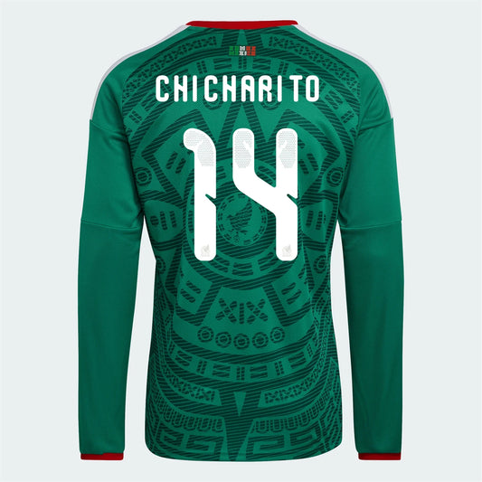 Chicharito Mexico 26/27 Long Sleeve Home Jersey