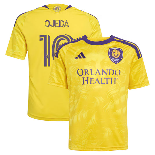 Kids Orlando City SC Agustín Ojeda Yellow 2026 Sunken Treasure Kit Replica Jersey