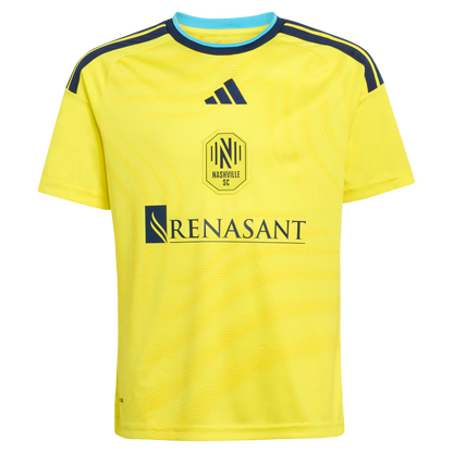 Kids Nashville SC Andy Najar Yellow 2026 The Reverb Kit Replica Jersey