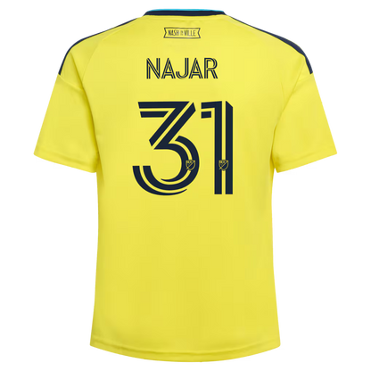 Kids Nashville SC Andy Najar Yellow 2026 The Reverb Kit Replica Jersey