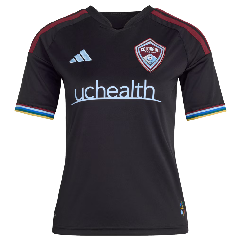 Kids Colorado Rapids Black 2026 Colorful Colorado Replica Custom Jersey