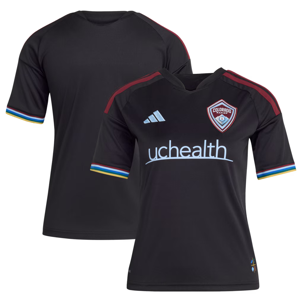 Kids Colorado Rapids Black 2026 Colorful Colorado Replica Jersey