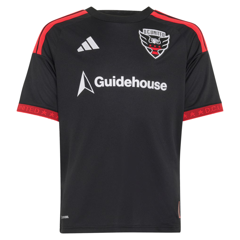 Kids D.C. United Black 2026 Black-and-Red Kit Replica Custom Jersey