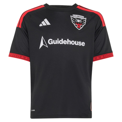 Kids D.C. United Black 2026 Black-and-Red Kit Replica Custom Jersey