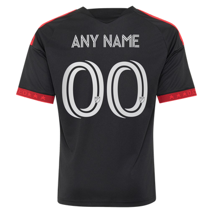 Kids D.C. United Black 2026 Black-and-Red Kit Replica Custom Jersey
