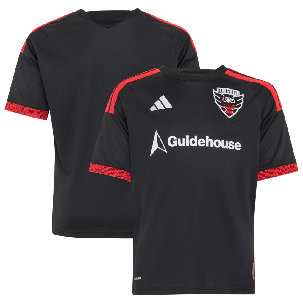 Kids D.C. United Black 2026 Black-and-Red Kit Replica Jersey