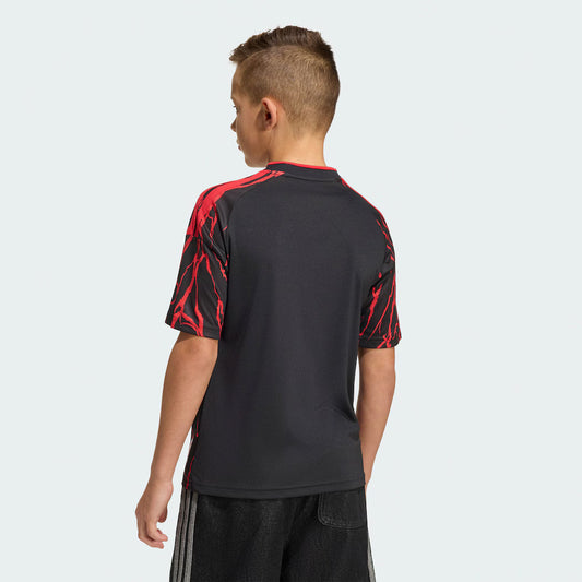 Kids New York Red Bulls Black 2026 The Rooted Kit Replica Jersey