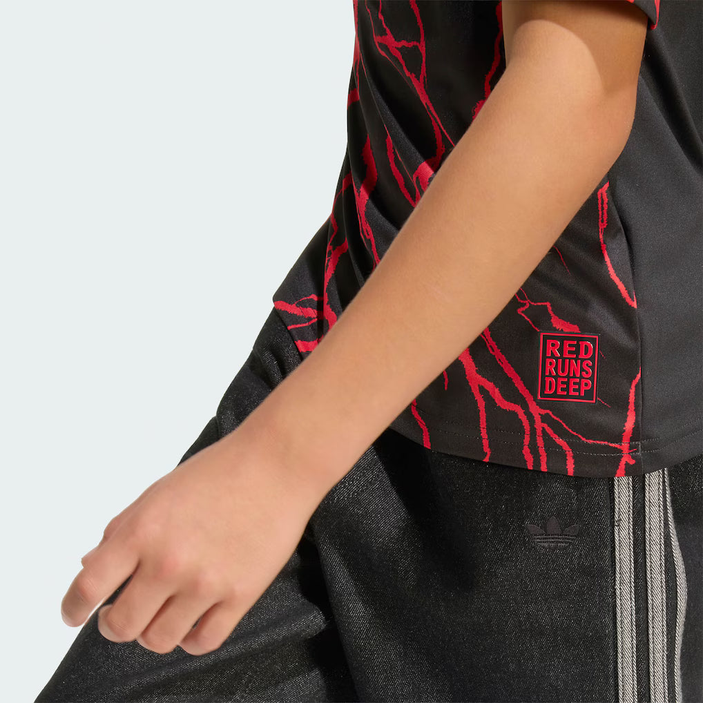 Kids New York Red Bulls Black 2026 The Rooted Kit Replica Jersey